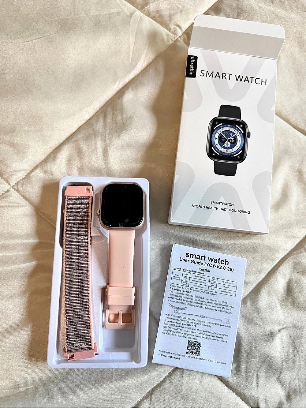 Sport Health Data Monitoring - Smart Watch in Pink NWT